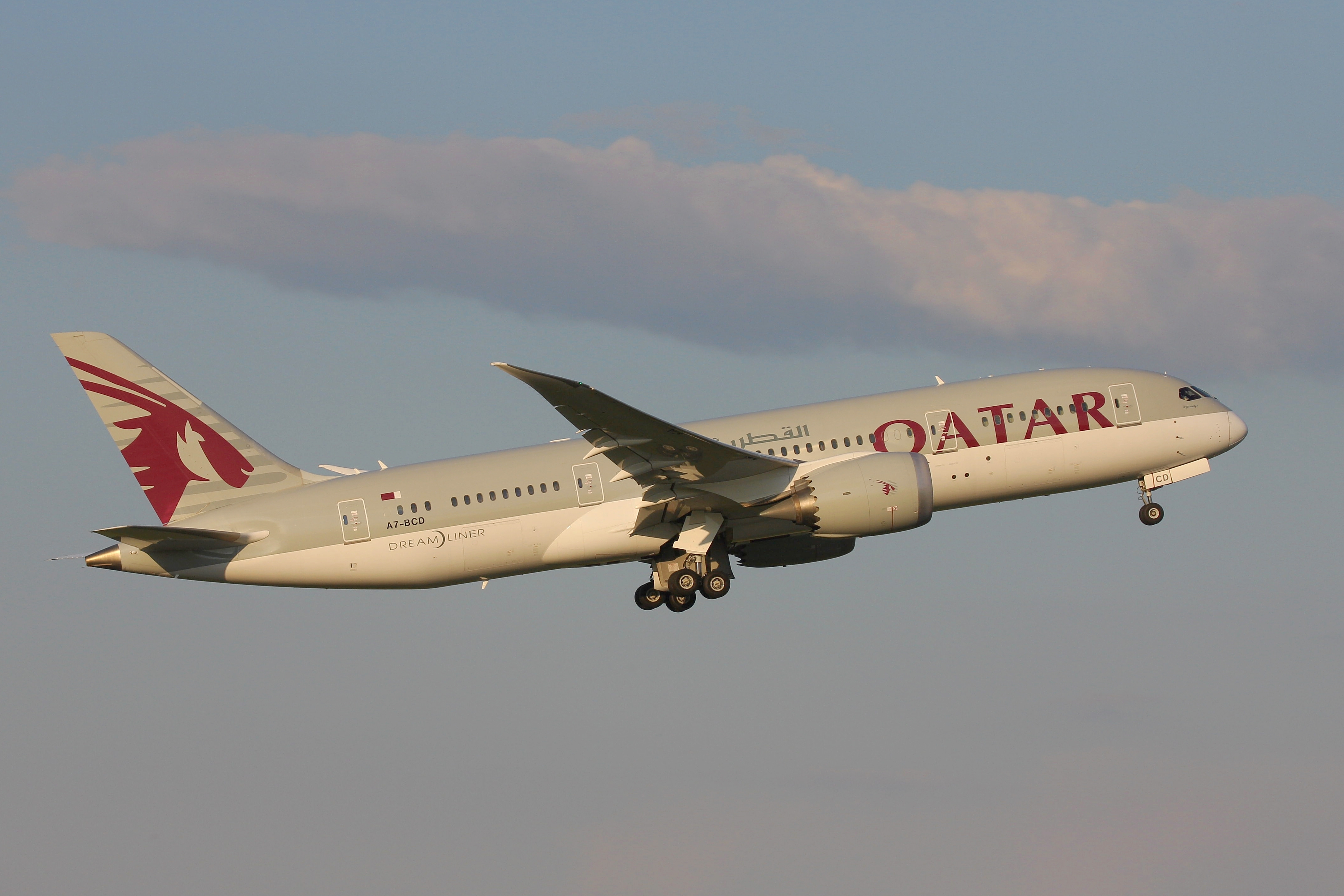 Qatar Airways Boeing 787 ; reg. A7-BCD ;MSN 38322